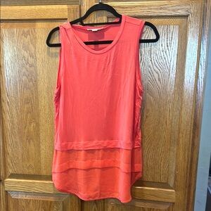 Michael Kors Women's Sleeveless Coral Top